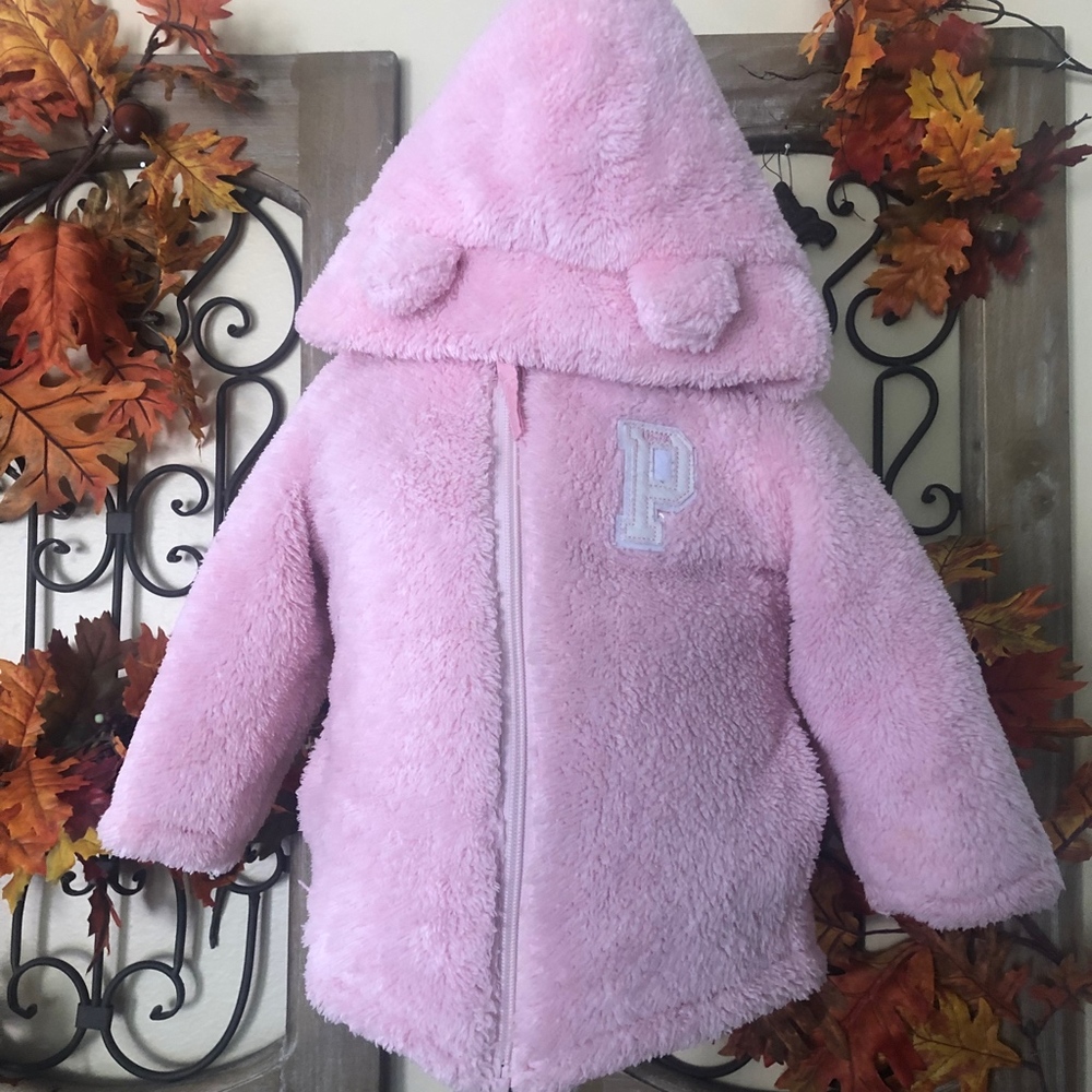 U.S Polo| baby girls light pink 24m coat